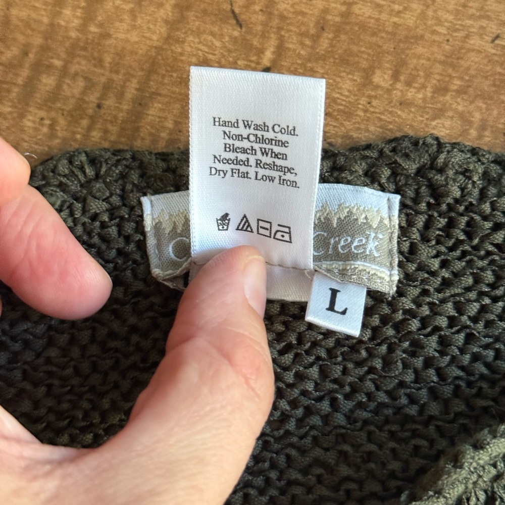 Coldwater Creek Cardigan Women’s Size Large Green Knit - Picture 6 of 10